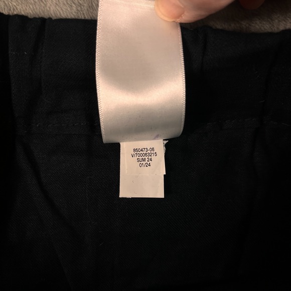 Banana Republic Linen Blend Pull-On Shorts Women's M Black - Picture 4 of 8